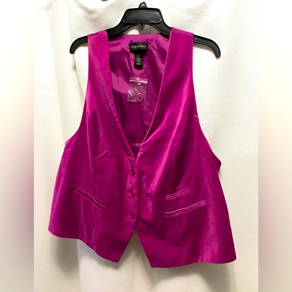 Lane Bryant Fuchsia Vest